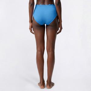 Womens Cupshe Solid Scalloped Scallop Edge Hipster Swim Bottom alternate view
